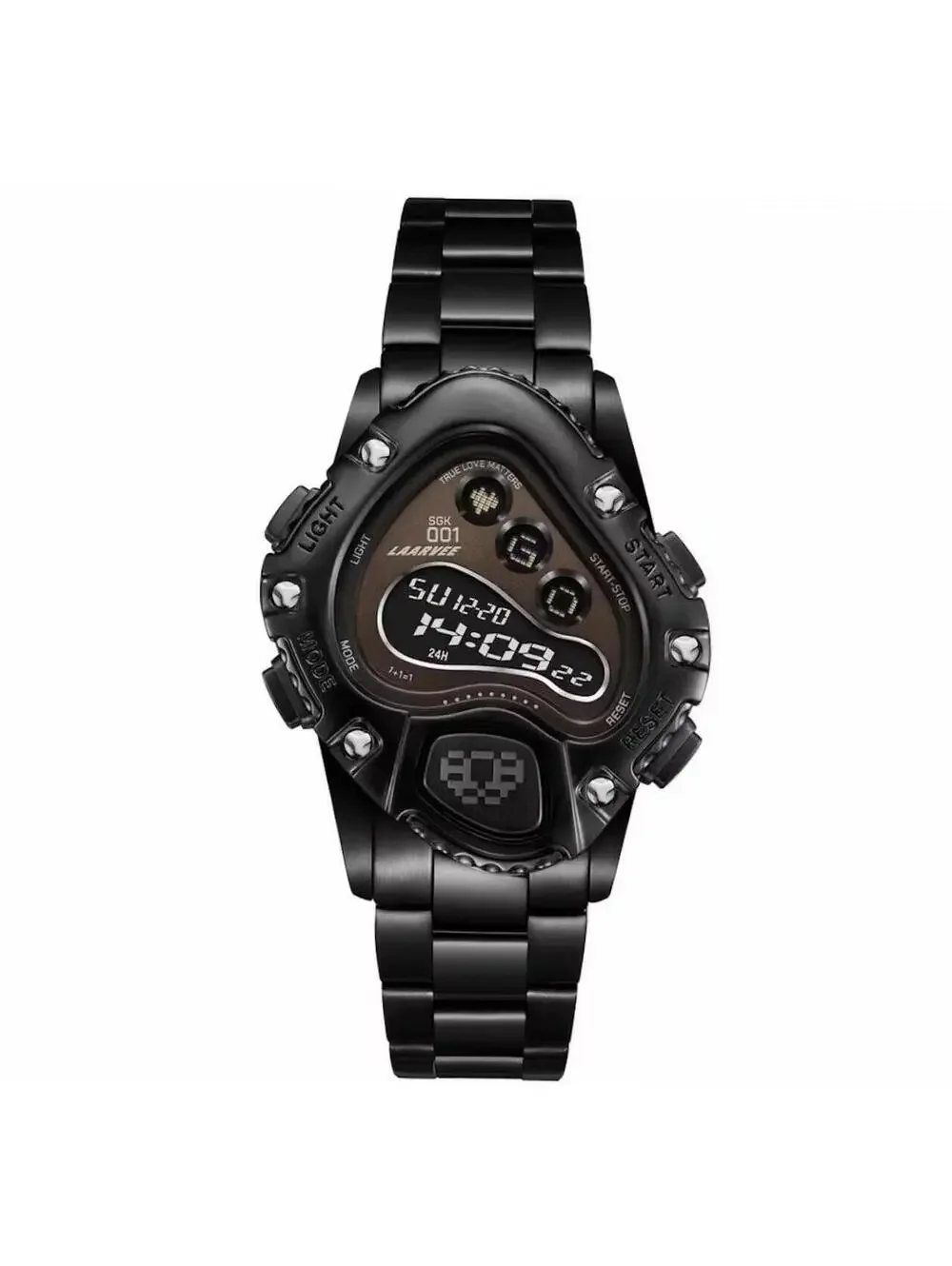 LAARVEE WATCH SINNGOUKI SGK001-PBBLKBLK Black Digital Watch